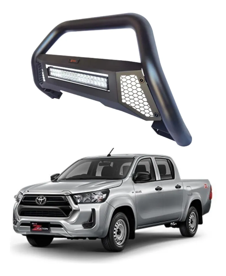 Burrera Tumbaburros Con Barra Led Hilux Revo 2015-2022 - Image 1