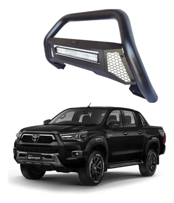 Burrera Tumbaburros Con Barra Led Hilux Recco 2021  2025