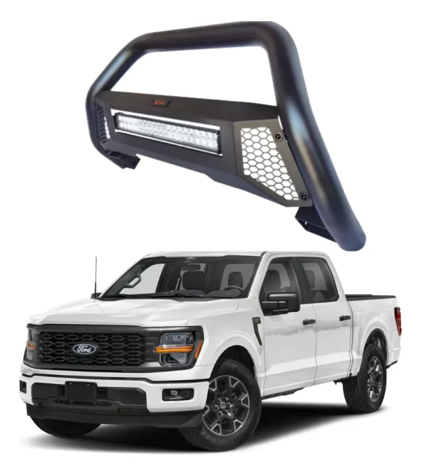 Burrera Tumbaburros Con Barra Led F-150 2018 - 2025