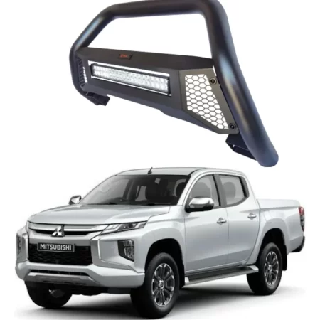 Burrera Tumbaburros Con Barra Led Mitsu L200 2020 2024