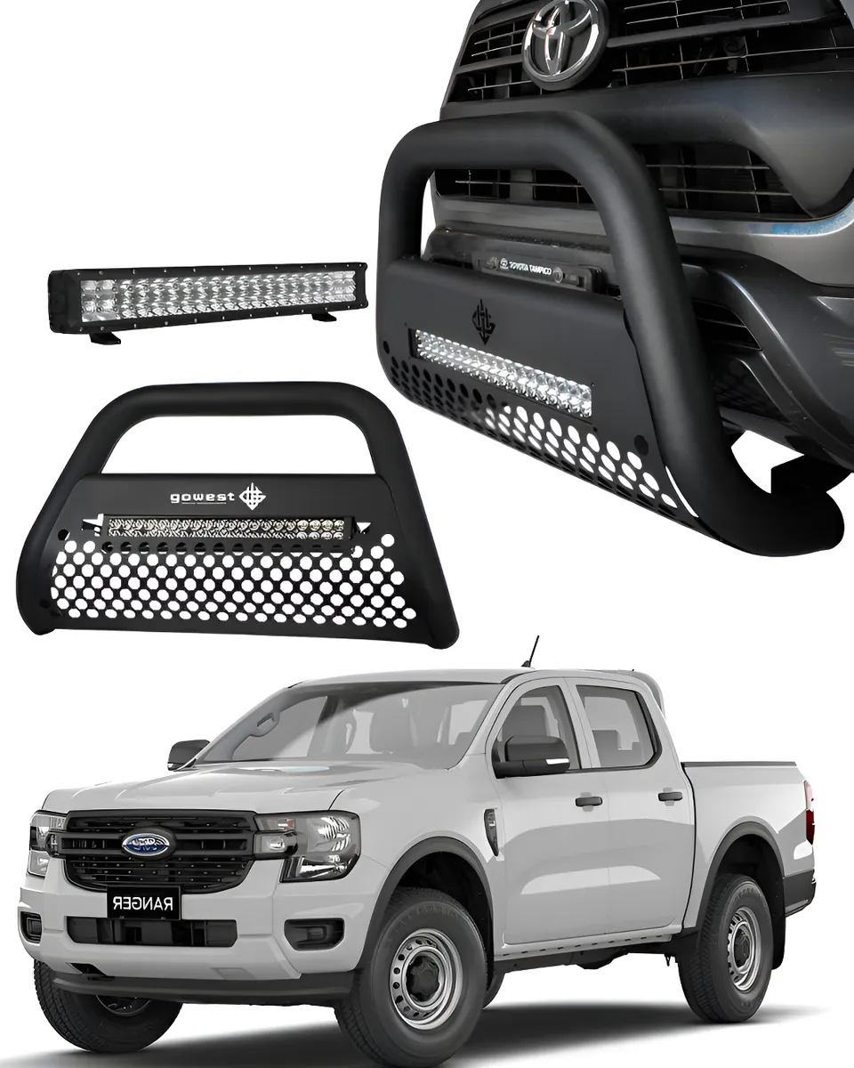 Kit Burrera Ultra Bar Ford Ranger 2013 - 2022 + Barra Led - Image 1