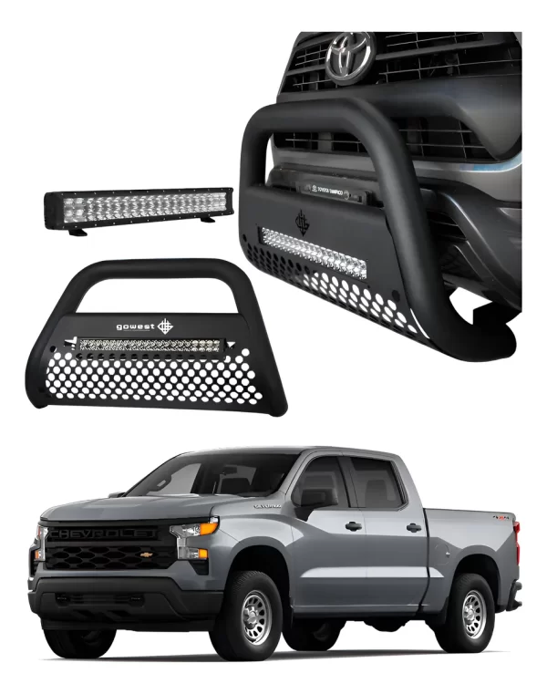 Combo Burrera Ultra Bar Silverado 2019 - 2024 + Barra Led