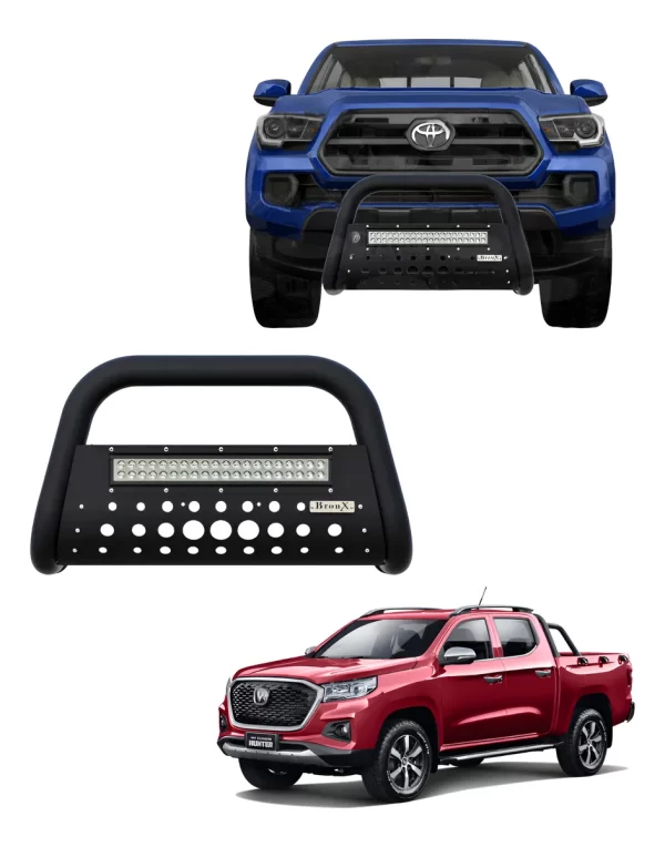 Burrera Black Con Barra Led Para Changan Hunter 2024