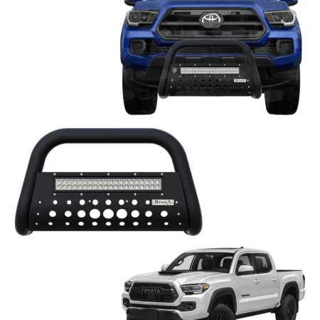 Burrera Black Con Barra Led Para Toyota Tacoma 2016 -2023 - Image 1