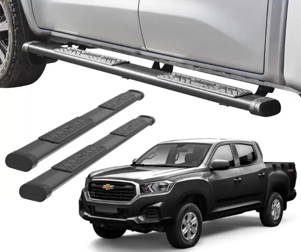 Estribos Platinum 100 Chevrolet Colorado 2004-2012 Doble Cabina Cromado