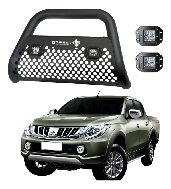 Kit Burrera Ultra Bar Mitsubishi L200 2016 - 2019 +  2 Faros