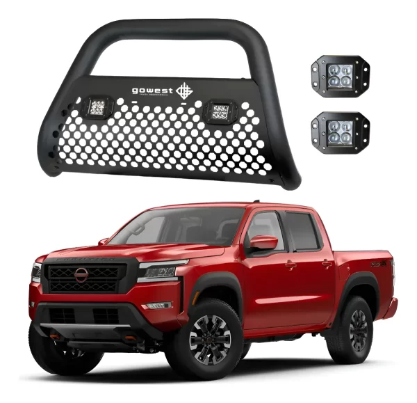 Kit Burrera Ultra Bar Frontier Np300 2016 - 2022 + 2 Faros