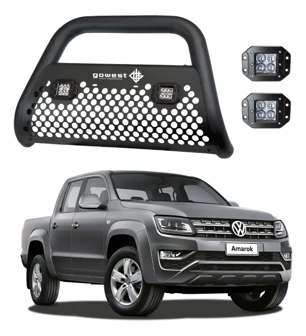 Kit Burrera Ultra Bar Volkswagen Amarok 2010-2020 + 2 Faros