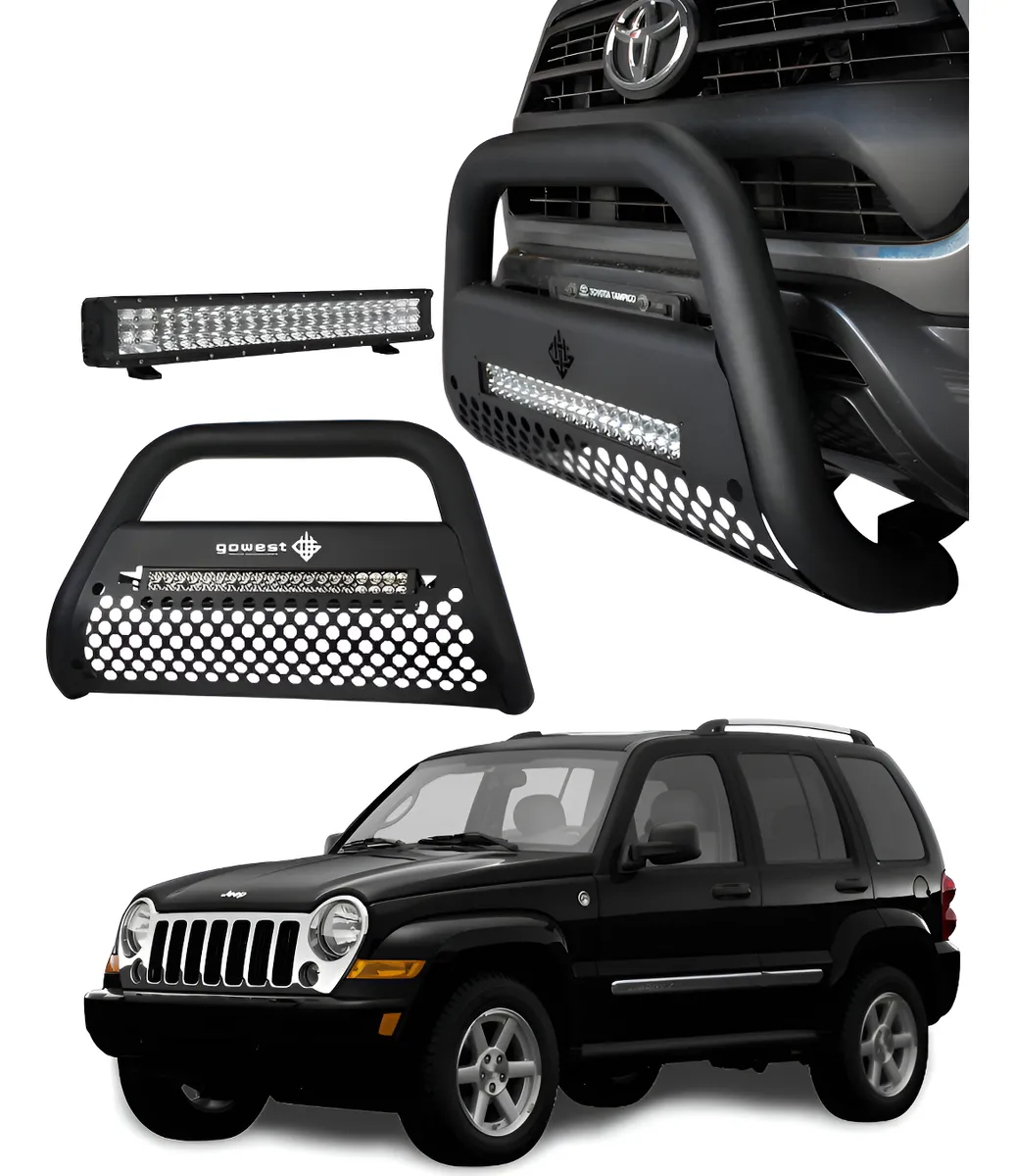 Combo Burrera Ultra Bar Jeep Liberty 2002 - 2004 + Barra Led - Image 1