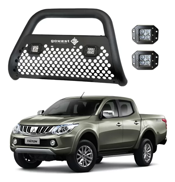 Kit Burrera Ultra Bar Mitsubishi L200 2008 - 2015 + 2 Faros