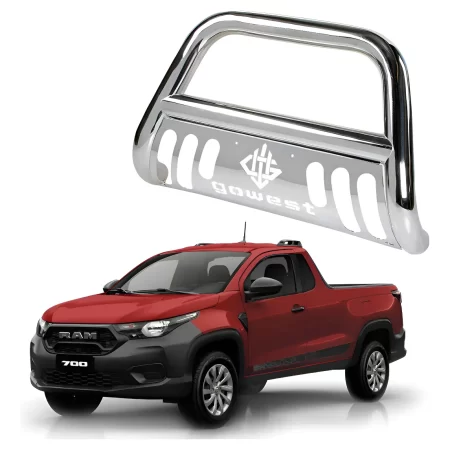 Burrera Protector Bar Cromada Ram 700 Cab Sen 2014 - 2020