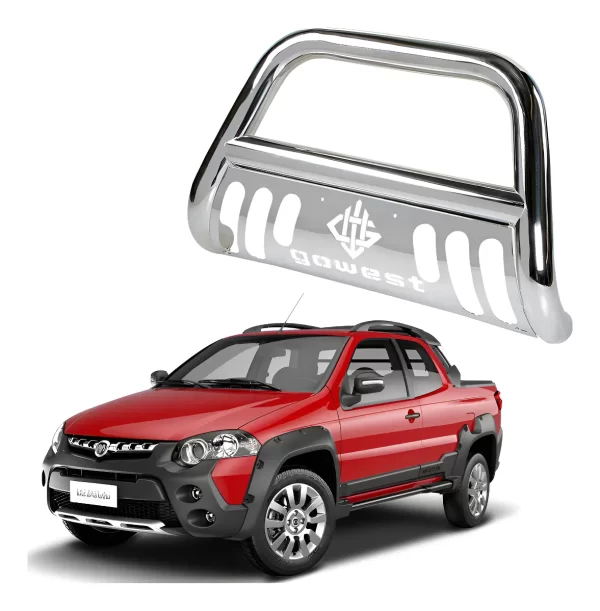 Burrera Protector Bar Cromada Ram 700 Dob Cab 2014 - 2020