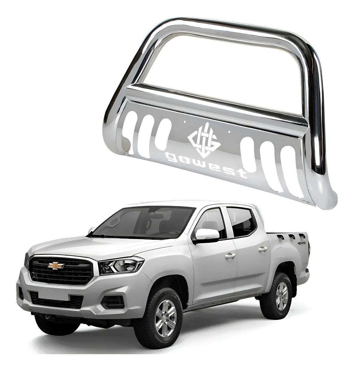 Burrera Protector Bar Cromada Chevrolet S10 Max 2023 - Image 1