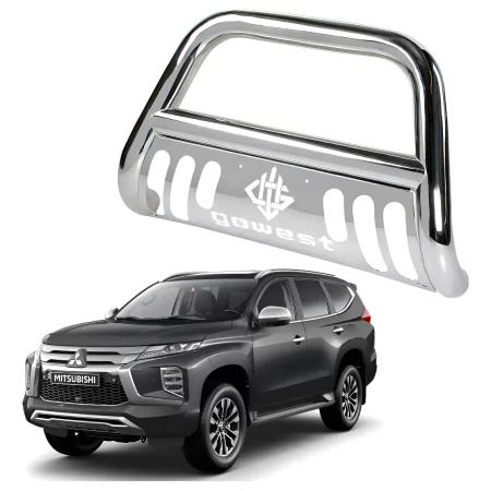 Burrera Protector Bar Mitsubishi Montero Sport 19 - 22 Cromo