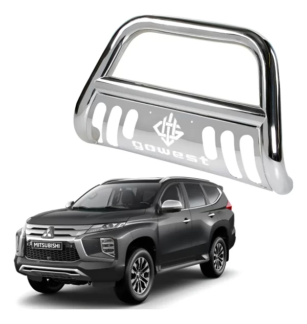Burrera Protector Bar Mitsubishi Montero Sport 19 - 22 Cromo