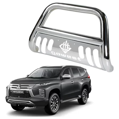 Burrera Protector Bar Mitsubishi Montero Sport 19 - 22 Cromo