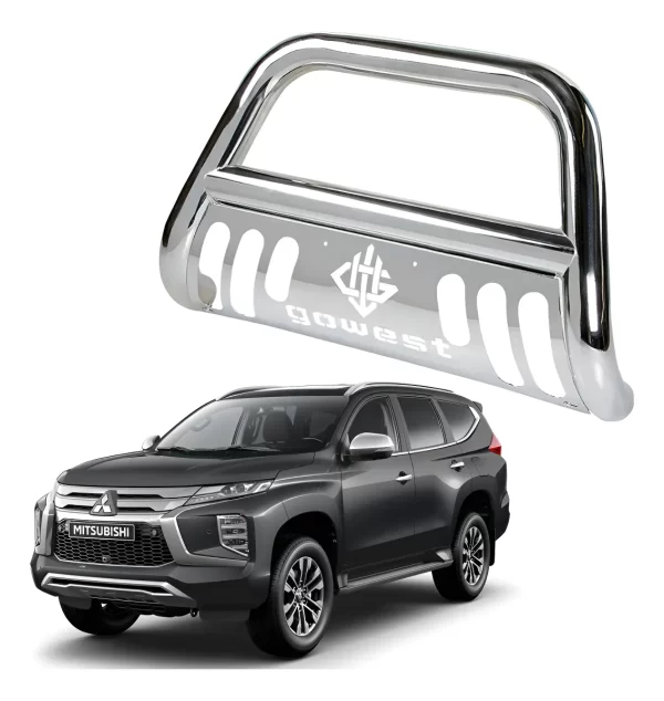 Burrera Protector Bar Mitsubishi Montero Sport 19 - 22 Cromo