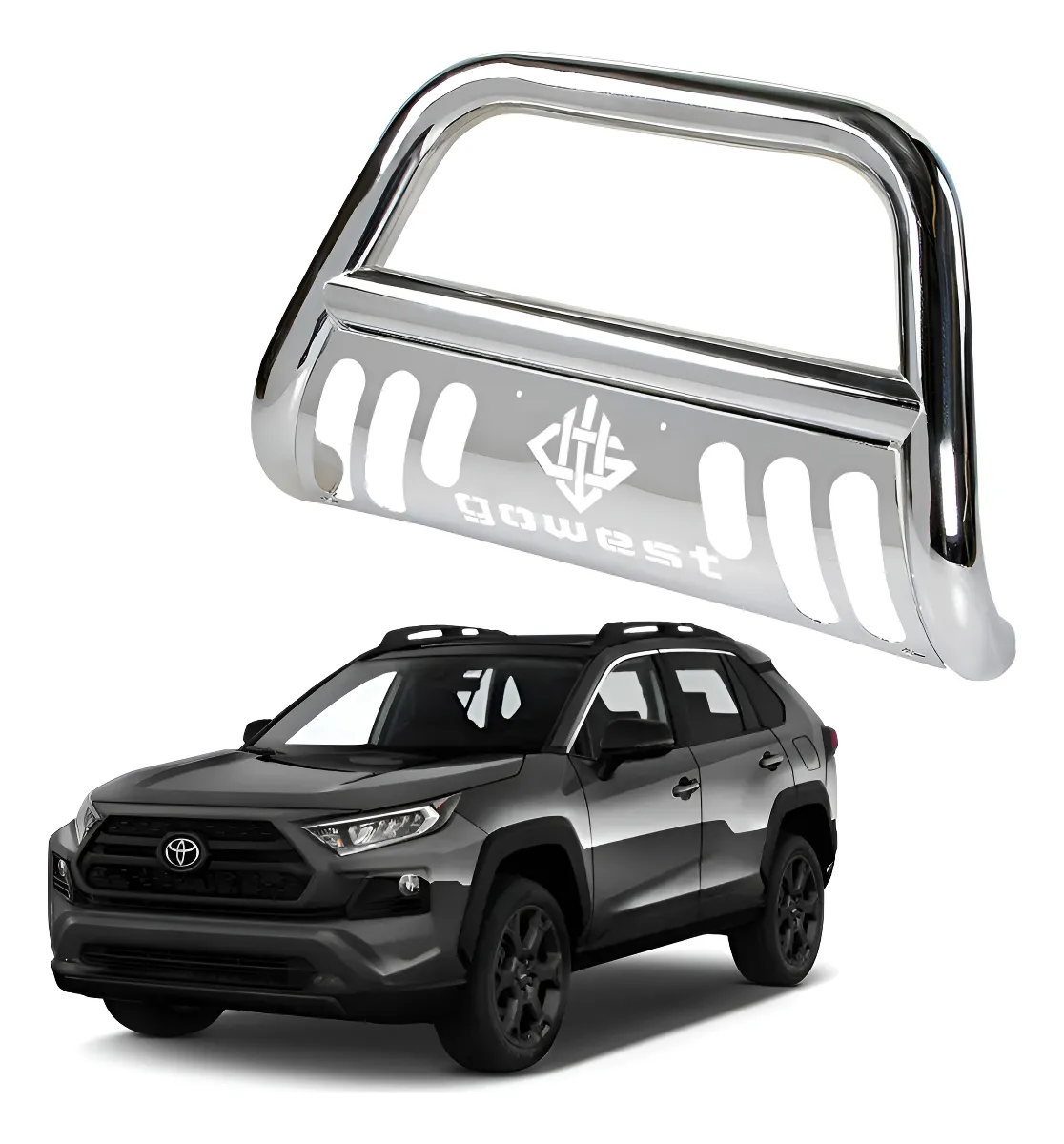 Burrera Protector Bar Cromada Toyota Rav4 2019 - 2022 + - Image 1