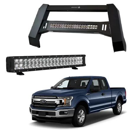 Kit Burrera Baja Bar Ford Lobo F150 2015 - 2020 + Barra Led