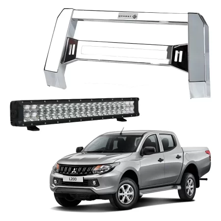Kit Burrera Baja Bar Mitsubishi L200 2016 - 2019 + Barra Led