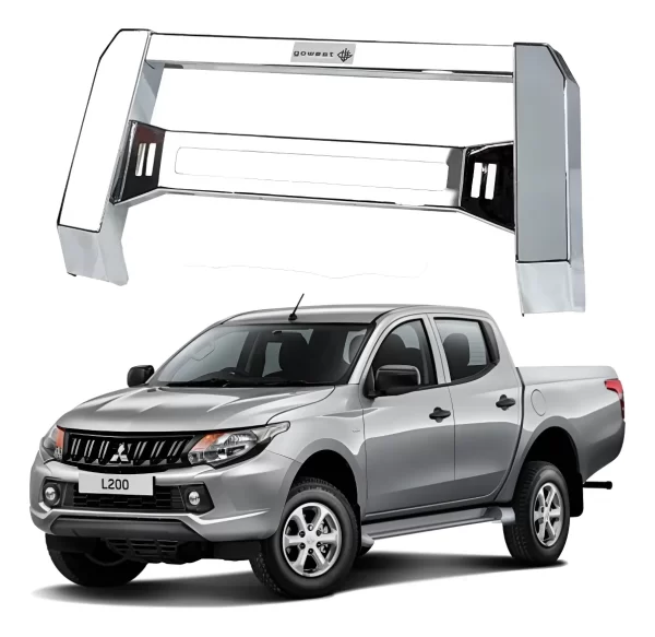 Centro Burrera Baja Bar Cromada Mitsubishi L200 2016 - 2019