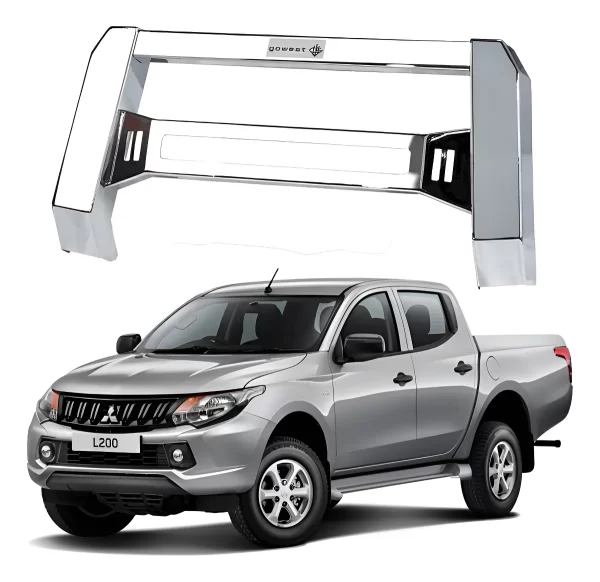 Centro Burrera Baja Bar Cromada Mitsubishi L200 2016 - 2019