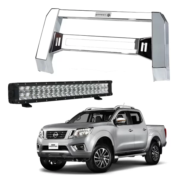 Kit Burrera Baja Bar Np300 Frontier 2016 - 2020 + Barra Led