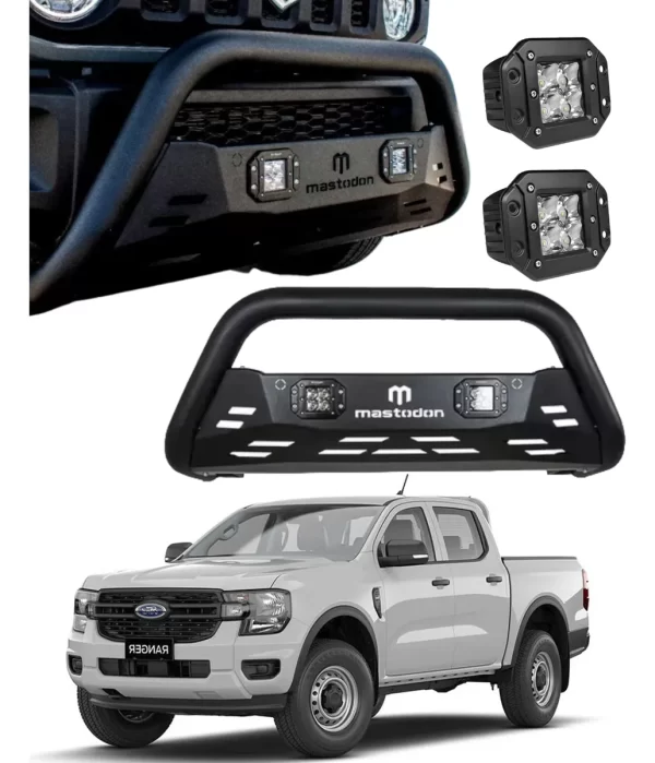 Kit Burrera Rage Para Ford Ranger 2013 - 2022 + 2 Luces Led