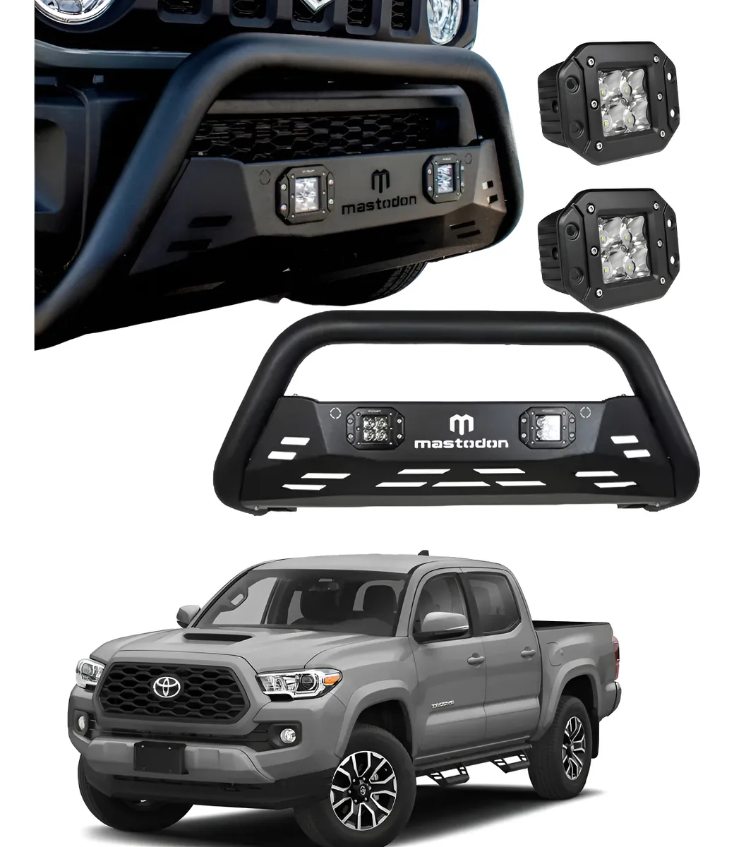 Kit Burrera Rage Para Toyota Tacoma 2016 - 2023 + 2 Luz Led - Image 1