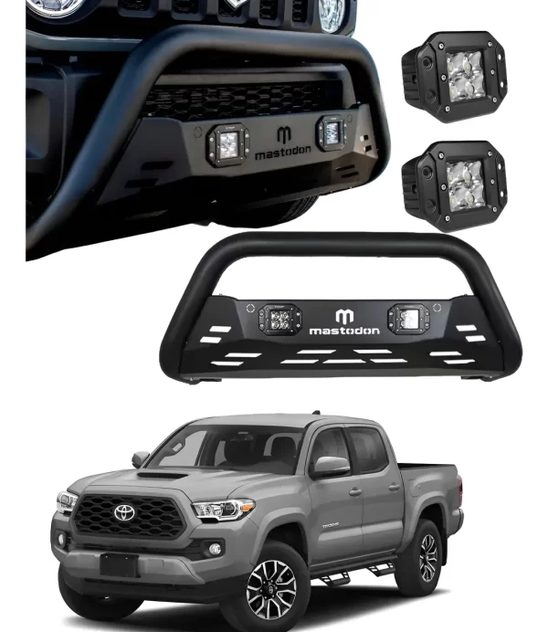 Kit Burrera Rage Para Toyota Tacoma 2016 - 2023 + 2 Luz Led
