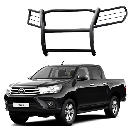 Burrera Euroguard Negra Para Toyota Hilux 2012 - 2015