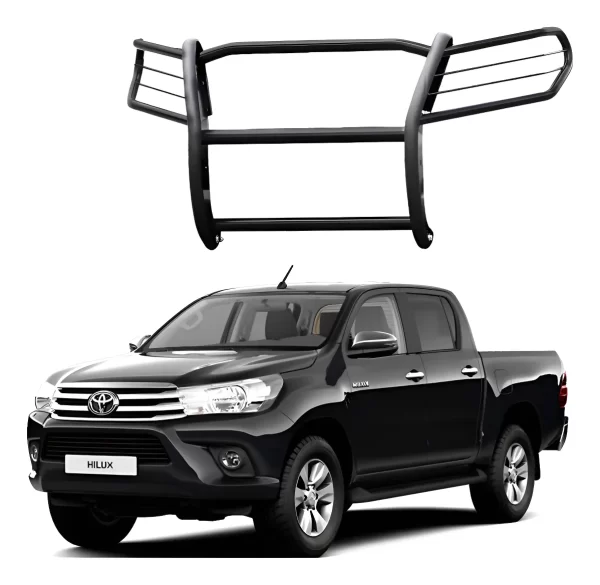 Burrera Euroguard Negra Para Toyota Hilux 2012 - 2015