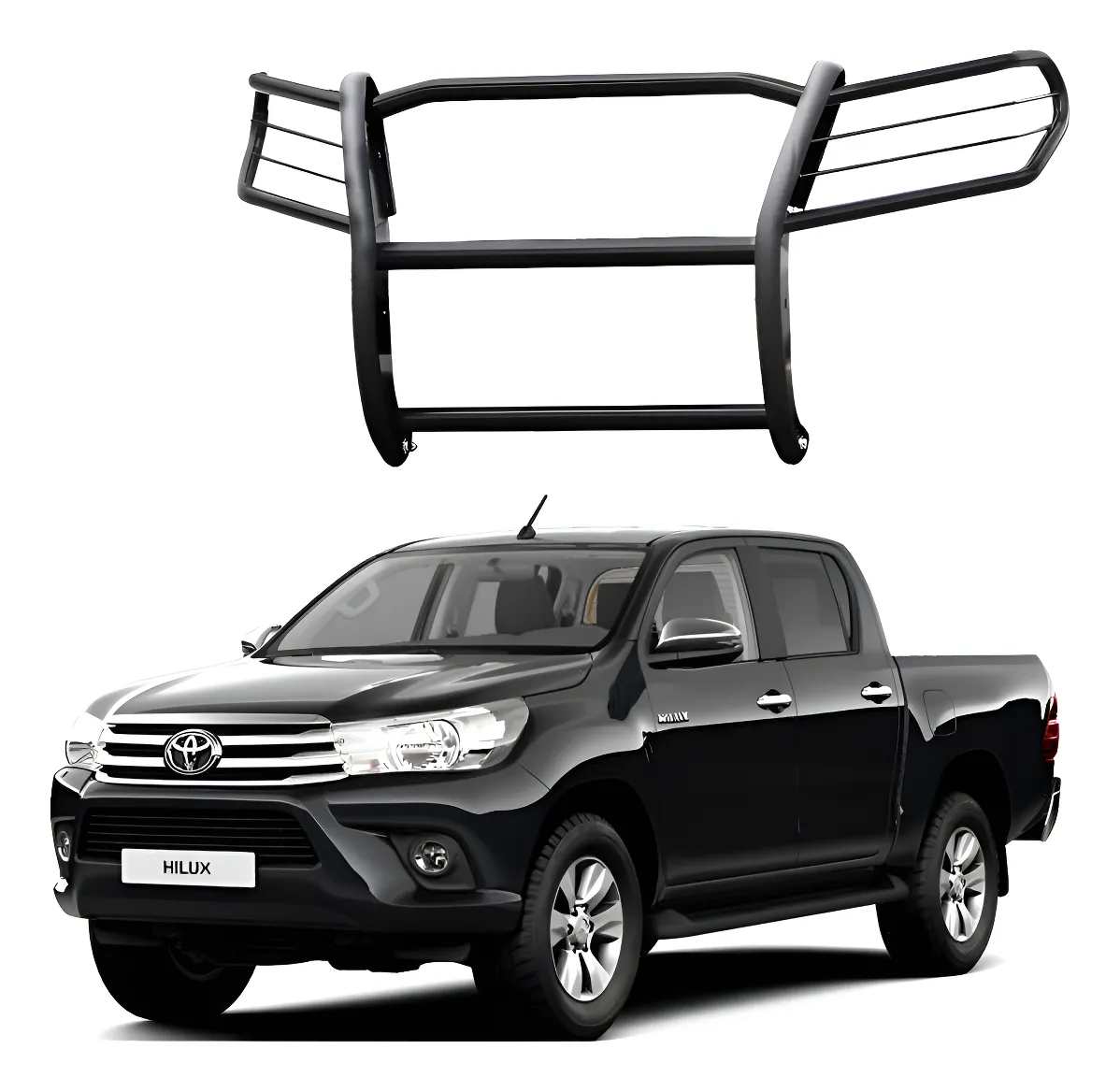 Burrera Euroguard Negra Para Toyota Hilux 2012 - 2015 - Image 1