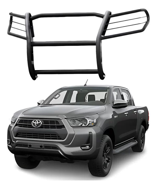 Burrera Euroguard Negra Para Toyota Hilux 2021 - 2024