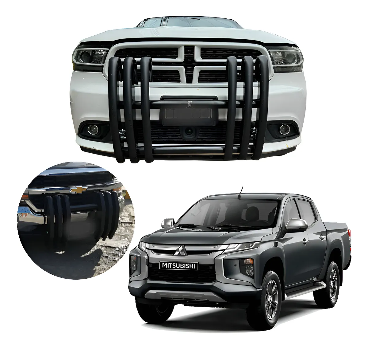 Burrera Delantera Tipo Escolta Mitsubishi L200 2016 - 2024 - Image 1