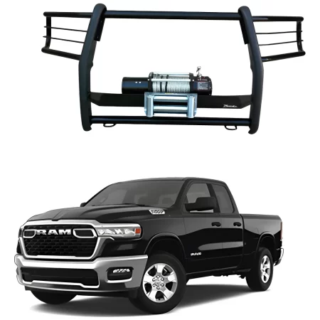 Burrera Con Base Para Winch Dodge Ram 1500/2500 2016 - 2024+