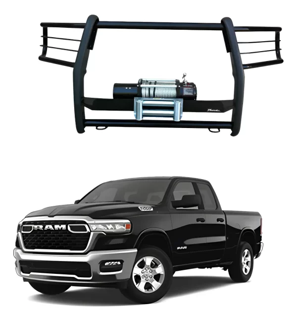 Burrera Con Base Para Winch Dodge Ram 1500/2500 2016 - 2024+