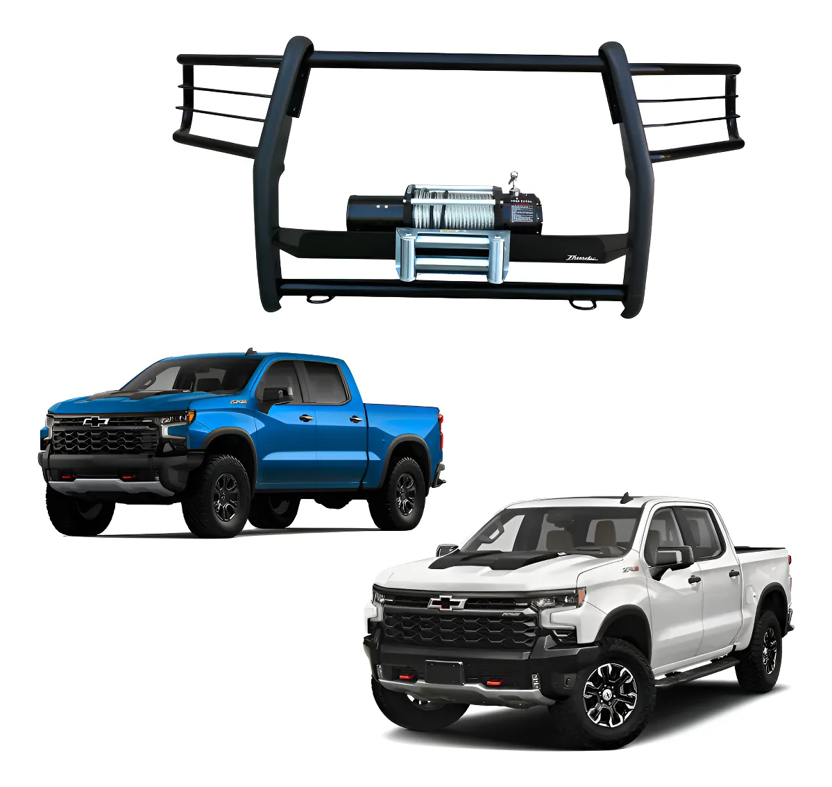 Burrera Con Base Para Winch Chevrolet Silverado 2016 - 2024+ - Image 1