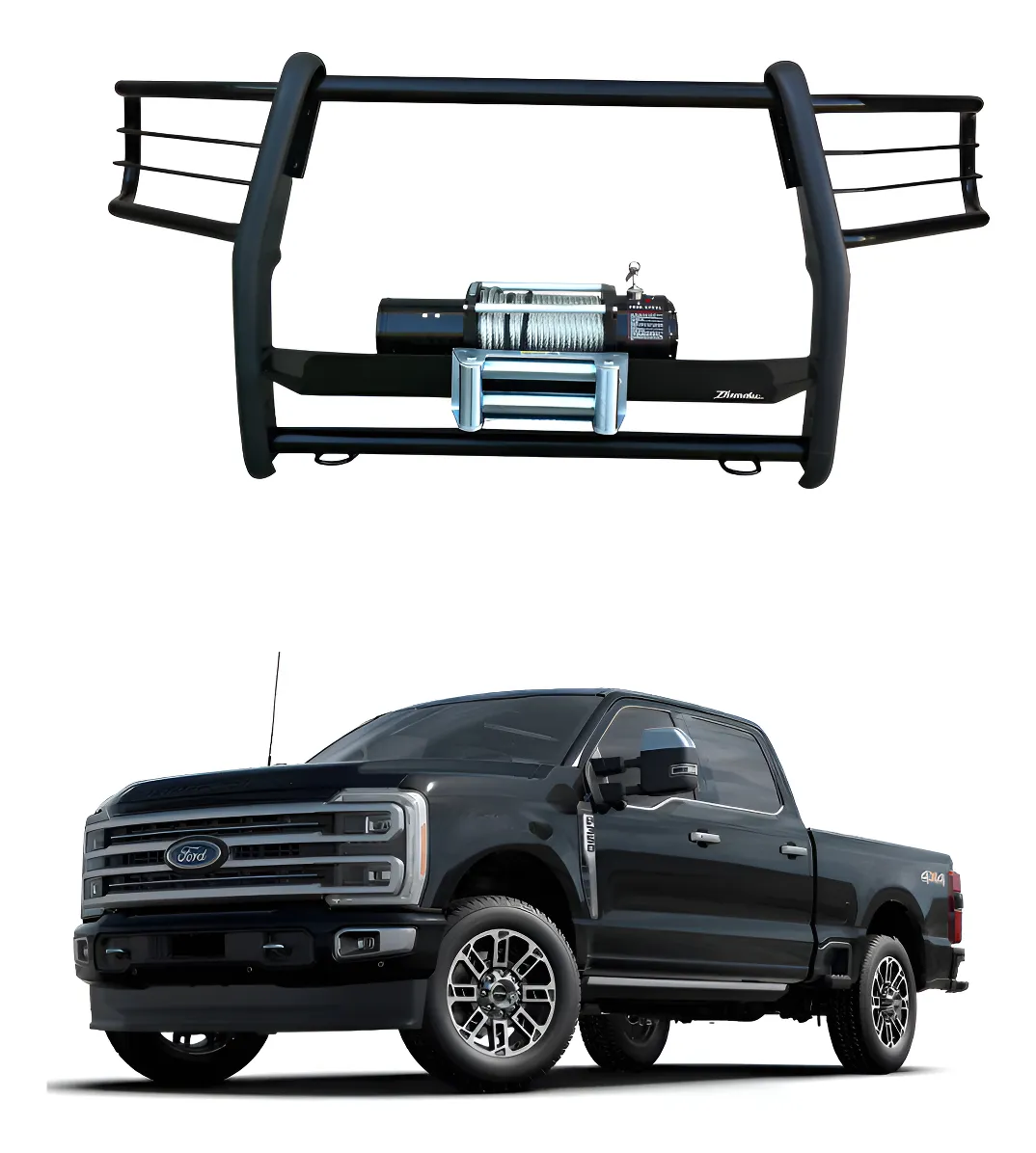 Burrera Con Base Para Winch Para Ford F-350 2016 - 2024+ - Image 1