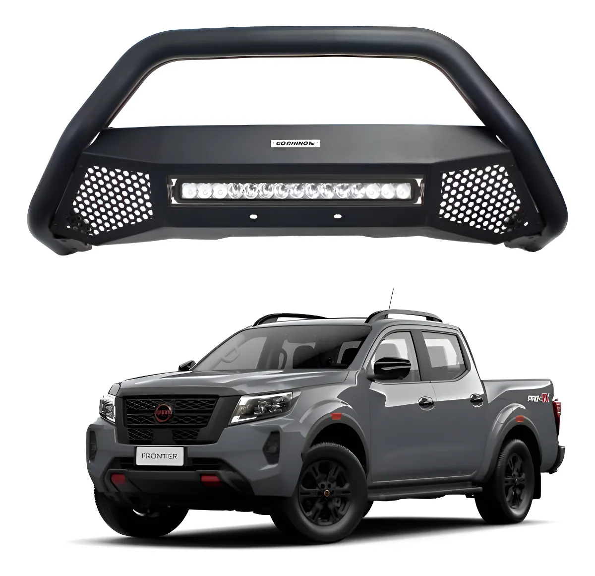 Defensa Rc4 Lr Con Led Go Rhino Nissan Np300 2016-2025 - Image 1
