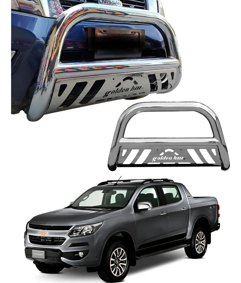Burrera Tumbaburros Gh Para Chevrolet S10 2016 - 2018 Cromo - Image 1