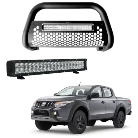Burrera Tumbaburros Con Barra Led Mitsubishi L200 2020-2023