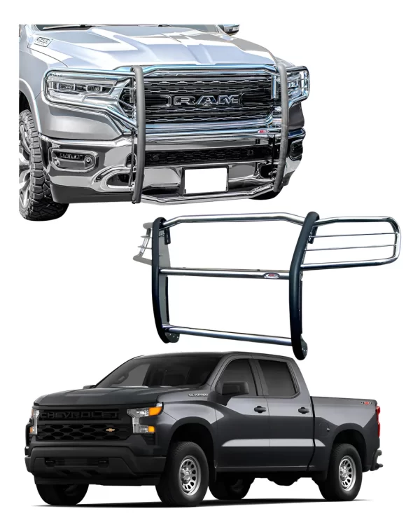 Burrera Super Bronco Cromada Chevrolet Silverado 2022 - 2024