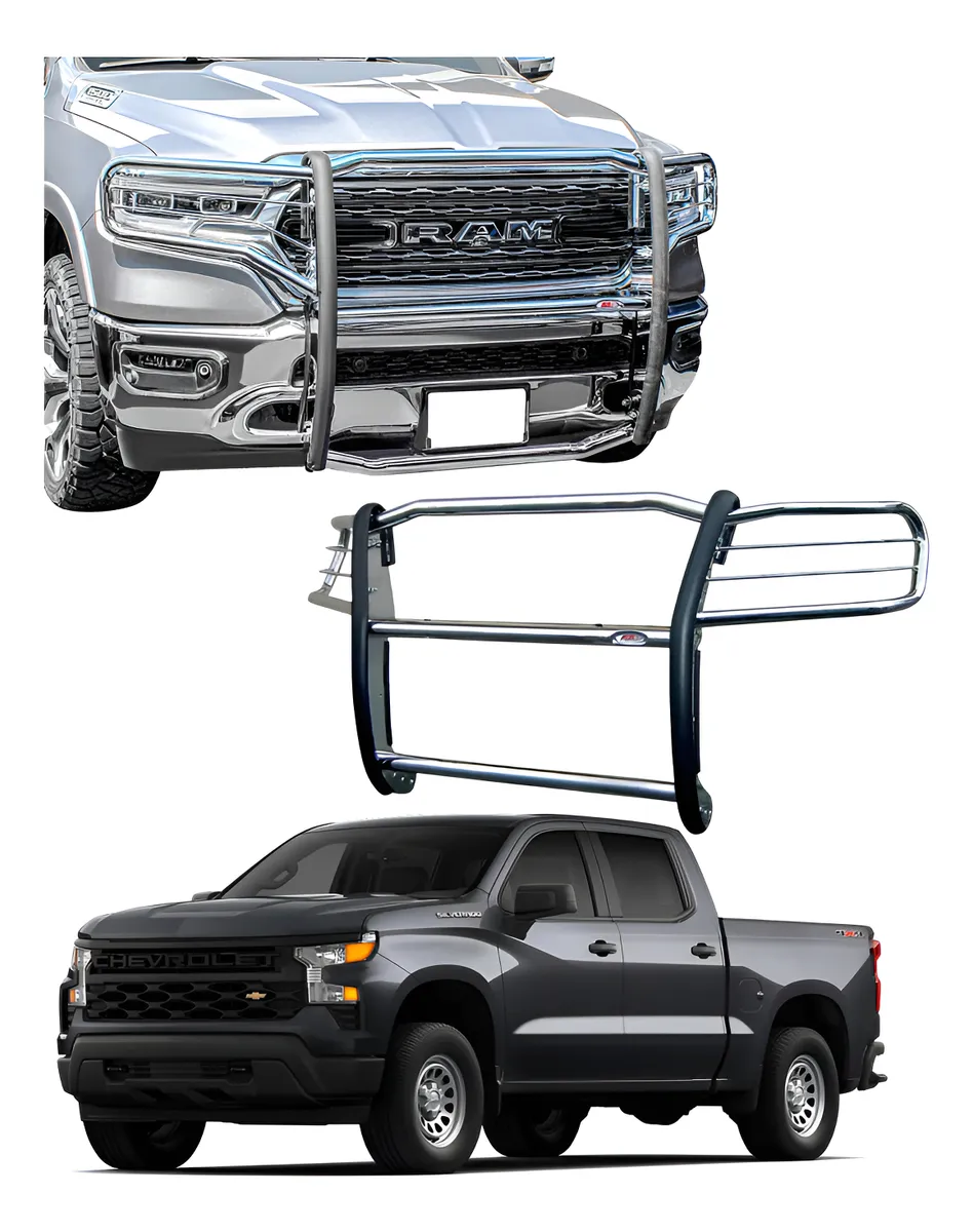 Burrera Super Bronco Cromada Chevrolet Silverado 2022 - 2024 - Image 1