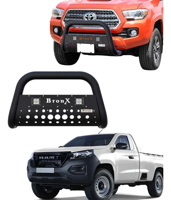 Burrera Black Para Dodge Ram 1200 2025 + 2 Luces Led