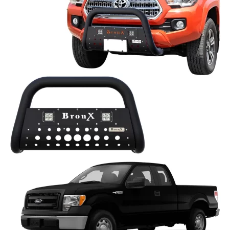 Burrera Black Para Ford Lobo F-150 F-250 2009 - 2014 + 2 Led