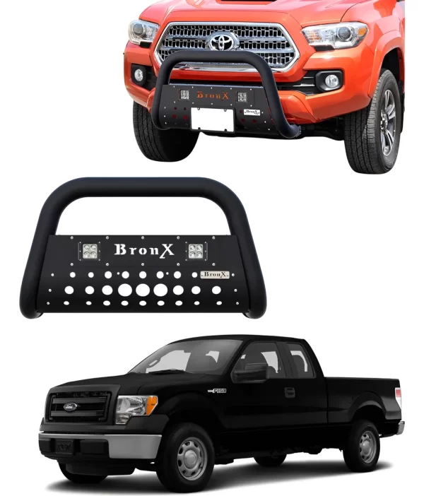 Burrera Black Para Ford Lobo F-150 F-250 2009 - 2014 + 2 Led