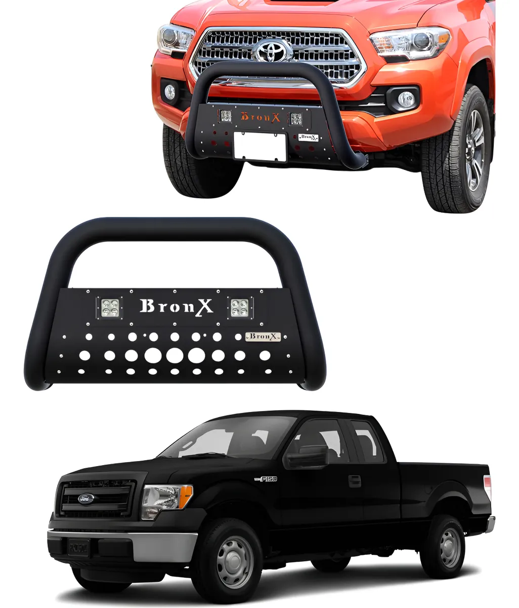 Burrera Black Para Ford Lobo F-150 F-250 2009 - 2014 + 2 Led - Image 1