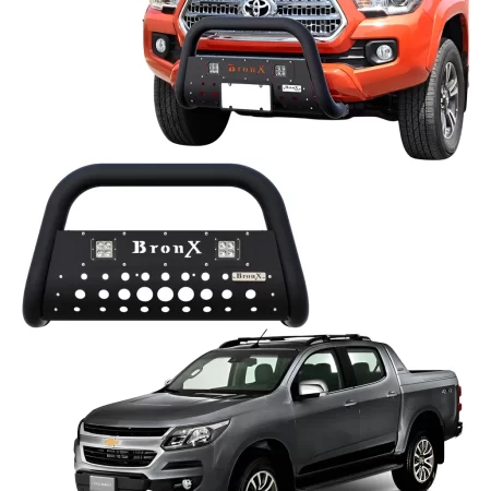 Burrera Black Para Chevrolet S-10 2016 - 2018 + 2 Luces Led