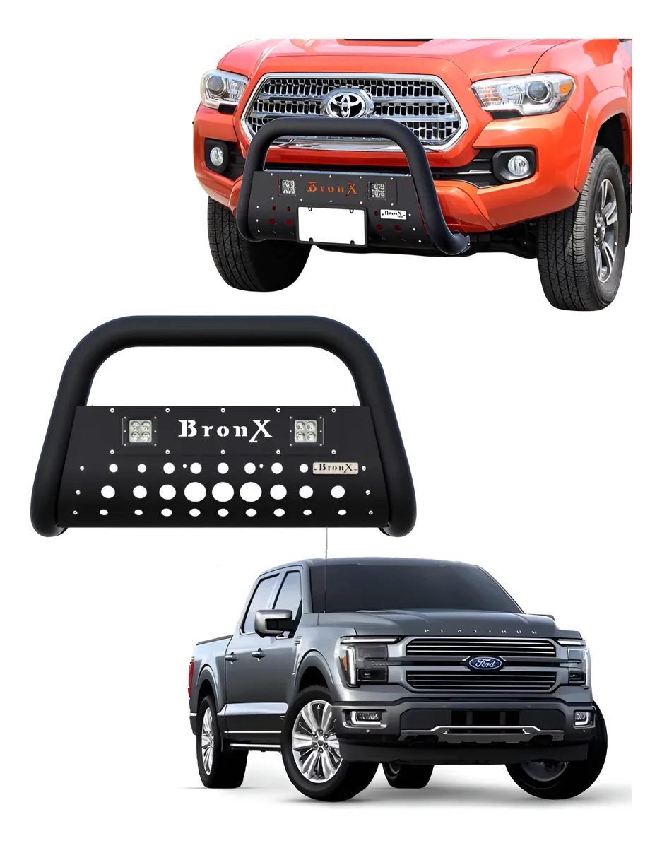 Kit Burrera Black Para Ford Lobo F-150 2015 - 2024 + 2 Luces - Image 1